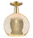 Arcadia One Light Semi-Flush Mount in Champagne Bronze (405|7161CCBG12810)