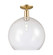 Arcadia One Light Semi-Flush Mount in Champagne Bronze (405|7161CCBG12414)