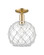 Arcadia One Light Semi-Flush Mount in Champagne Bronze (405|7161CCBG12210RW)