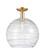 Arcadia One Light Semi-Flush Mount in Champagne Bronze (405|7161CCBG121314CL)