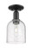 Arcadia One Light Semi-Flush Mount in Matte Black (405|7161CBKG5586SDY)