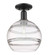 Arcadia One Light Semi-Flush Mount in Matte Black (405|7161CBKG55610CL)