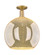 Arcadia One Light Semi-Flush Mount in Brushed Brass (405|7161CBBG12814)