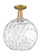 Arcadia One Light Semi-Flush Mount in Brushed Brass (405|7161CBBG121512)