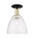 Arcadia One Light Semi-Flush Mount in Black Antique Brass (405|7161CBABGBD94)
