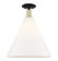 Arcadia One Light Semi-Flush Mount in Black Antique Brass (405|7161CBABGBC161)