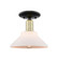 Arcadia One Light Semi-Flush Mount in Black Antique Brass (405|7161CBABG131)