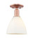 Arcadia One Light Semi-Flush Mount in Antique Copper (405|7161CACGBD751)