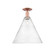 Arcadia One Light Semi-Flush Mount in Antique Copper (405|7161CACGBC164)