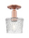 Arcadia One Light Semi-Flush Mount in Antique Copper (405|7161CACG402)