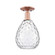 Arcadia One Light Semi-Flush Mount in Antique Copper (405|7161CACG372)