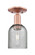 Arcadia One Light Semi-Flush Mount in Antique Copper (405|7161CACG257)