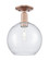 Arcadia One Light Semi-Flush Mount in Antique Copper (405|7161CACG12410)