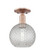 Arcadia One Light Semi-Flush Mount in Antique Copper (405|7161CACG122C8CL)
