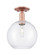 Arcadia One Light Semi-Flush Mount in Antique Copper (405|7161CACG12210)