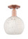 Arcadia One Light Semi-Flush Mount in Antique Copper (405|7161CACG12168WM)