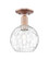 Arcadia One Light Semi-Flush Mount in Antique Copper (405|7161CACG12158)