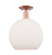 Arcadia One Light Semi-Flush Mount in Antique Copper (405|7161CACG12112)