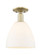 Arcadia One Light Semi-Flush Mount in Antique Brass (405|7161CABGBD91)
