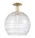 Arcadia One Light Semi-Flush Mount in Antique Brass (405|7161CABG121314CL)