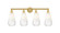 Edison Four Light Bath Vanity in Satin Gold (405|6164WSGG4806OP)