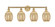 Edison Four Light Bath Vanity in Brushed Brass (405|6164WBBG4596ME)