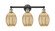 Edison Three Light Bath Vanity in Black Antique Brass (405|6163WBABG4596ME)