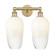 Edison Two Light Bath Vanity in Brushed Brass (405|6162WBBG4847OP)