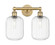 Edison Two Light Bath Vanity in Brushed Brass (405|6162WBBG4607CL)
