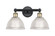 Edison Two Light Bath Vanity in Black Antique Brass (405|6162WBABG422)