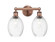 Edison Two Light Bath Vanity in Antique Copper (405|6162WACG4596CL)