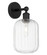 Edison One Light Wall Sconce in Matte Black (405|6161WBKG4607CL)