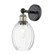 Edison One Light Wall Sconce in Black Antique Brass (405|6161WBABG4596CL)