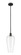 Edison One Light Mini Pendant in Matte Black (405|6161SBKG4568CL)