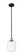 Edison One Light Mini Pendant in Black Antique Brass (405|6161SBABG4607CL)