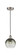 Edison One Light Mini Pendant in Brushed Satin Nickel (405|6161PSNG4838SL)