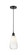Edison One Light Mini Pendant in Matte Black (405|6161PBKG4806OP)