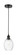 Edison One Light Mini Pendant in Matte Black (405|6161PBKG4596CL)