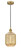 Edison One Light Mini Pendant in Brushed Brass (405|6161PBBG4607ME)