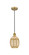 Edison One Light Mini Pendant in Brushed Brass (405|6161PBBG4596ME)