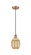 Edison One Light Mini Pendant in Antique Copper (405|6161PACG4596ME)