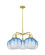 Ballston Five Light Chandelier in Satin Gold (405|5165CRSGG48110SB)