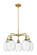 Ballston Five Light Chandelier in Brushed Brass (405|5165CRBBG4596CL)