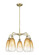 Ballston Five Light Chandelier in Antique Brass (405|5165CRABG4806AM)