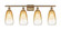 Ballston Four Light Bath Vanity in Brushed Brass (405|5164WBBG4806AM)