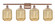 Ballston Four Light Bath Vanity in Antique Copper (405|5164WACG4607ME)