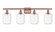 Ballston Four Light Bath Vanity in Antique Copper (405|5164WACG4607CL)