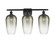 Ballston Three Light Bath Vanity in Matte Black (405|5163WBKG4847SL)
