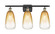 Ballston Three Light Bath Vanity in Black Antique Brass (405|5163WBABG4806AM)