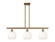 Ballston Three Light Island Pendant in Brushed Brass (405|5163IBBG4838OP)